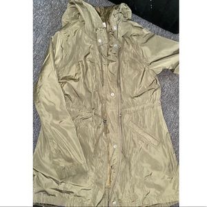 Military green utility jacket